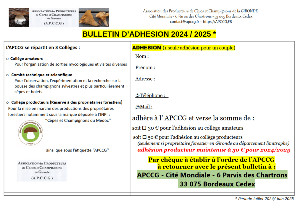 Adhésion 204/2025